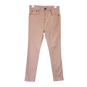 Rag & Bone High Rise Skinny Jeans Women's Size 28 Blush Pink